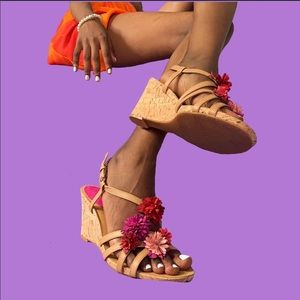 floral summer sandals